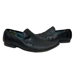 Ted Baker Black Leather Simeen Driving Mocs Loafers Size 11.5